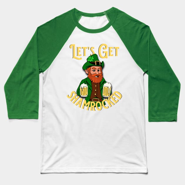 St. paddy's leprechaun Baseball T-Shirt by Brand X Graffix